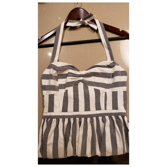 Gianni Bini Striped Halter Sundress Medium NWOT - Picture 5 of 5